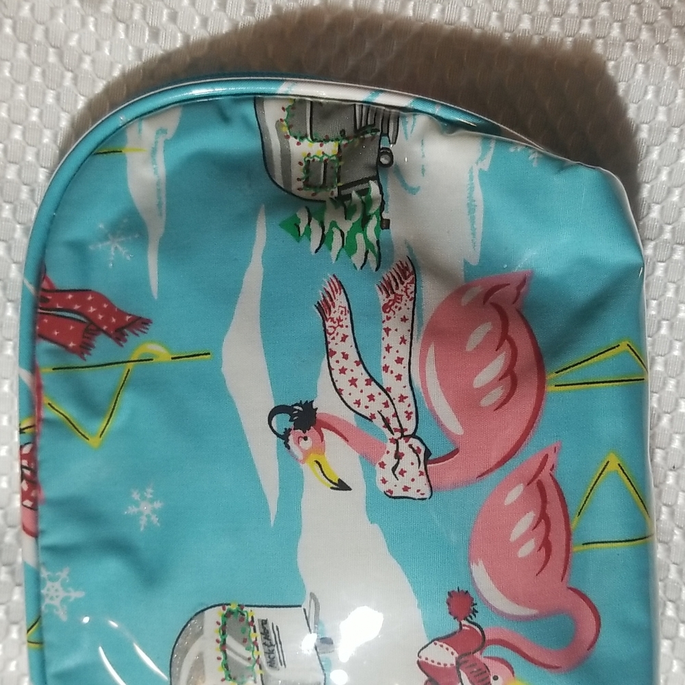 NICK & NORA FLAMINGO HOLIDAY COSMETIC CASE - Picture 6 of 8